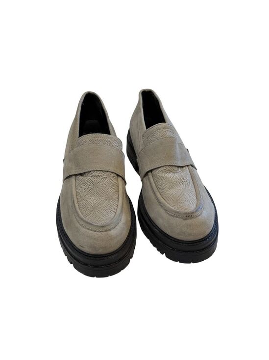 Miz Mooz Shoes - Miz Mooz Size EU 40 Daria taupe suede lug sole platform loafer.